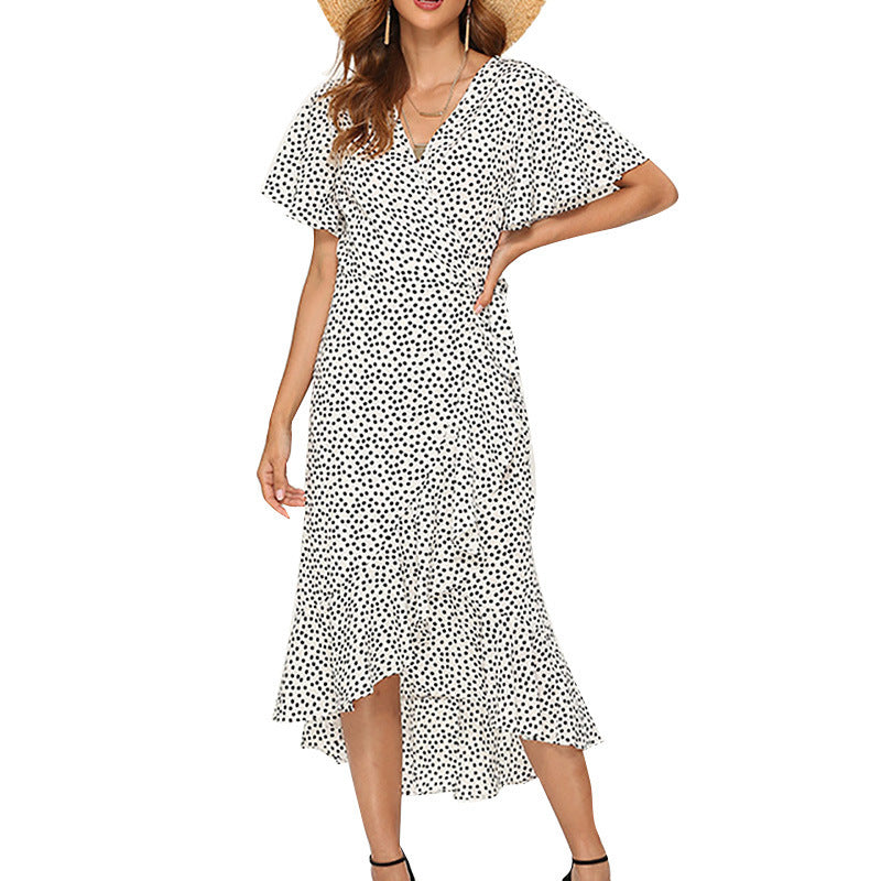 Printed Chiffon Maxi Dress